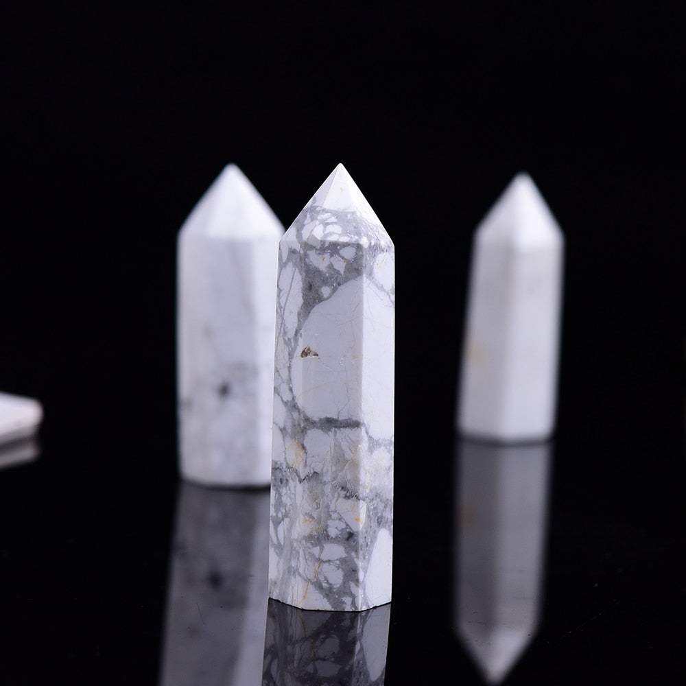 Baguette de guérison en howlite Pure Abundance