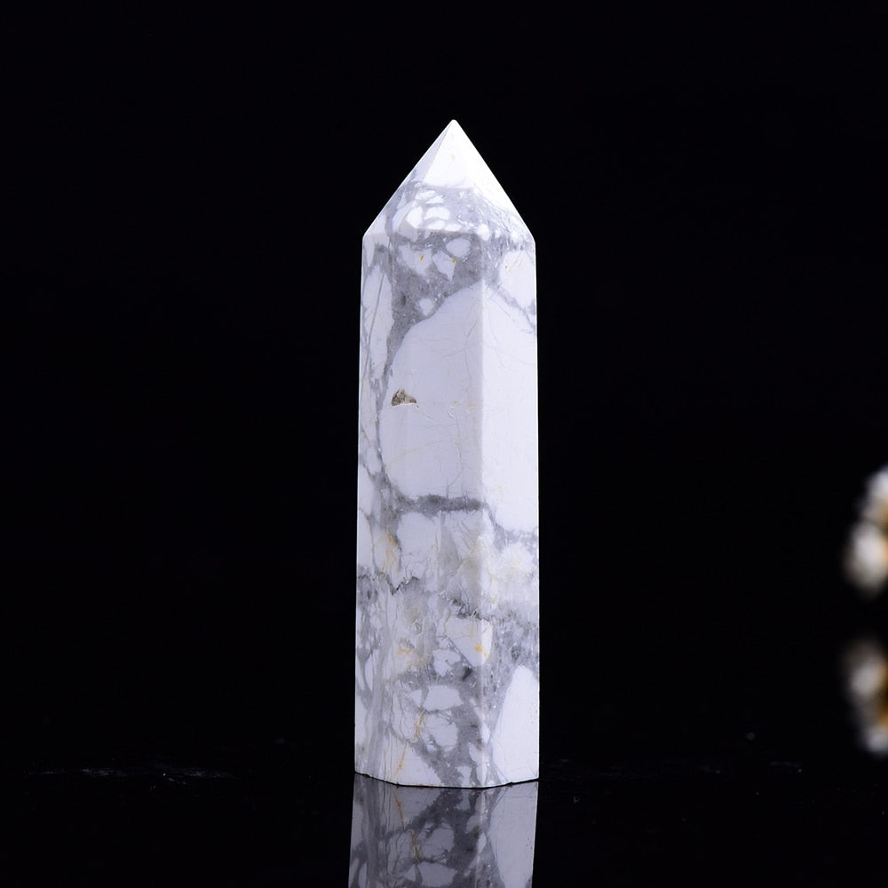Baguette de guérison en howlite Pure Abundance
