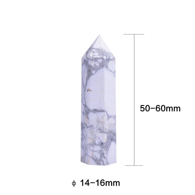 Baguette de guérison en howlite Pure Abundance