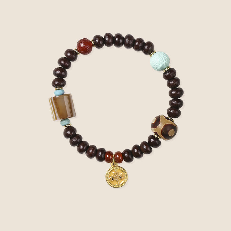 Bracelet de sagesse en graines de Bodhi violettes | Perle de protection spirituelle