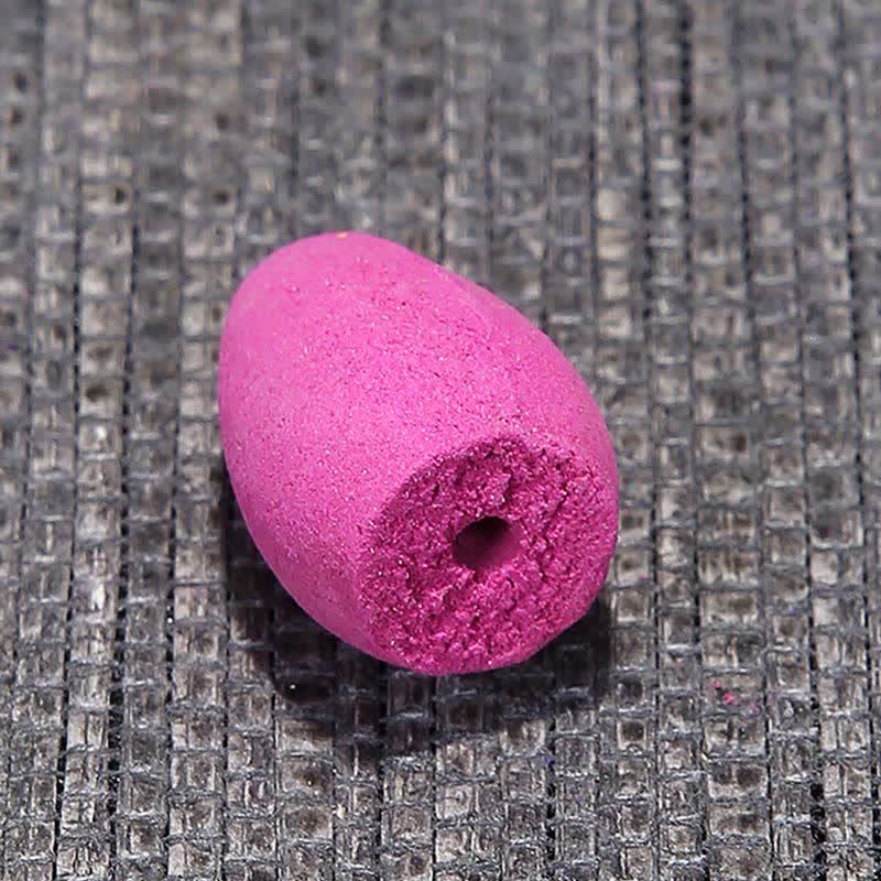 Brûleur d'encens à reflux en argile violette Petit Crâne pour la paix