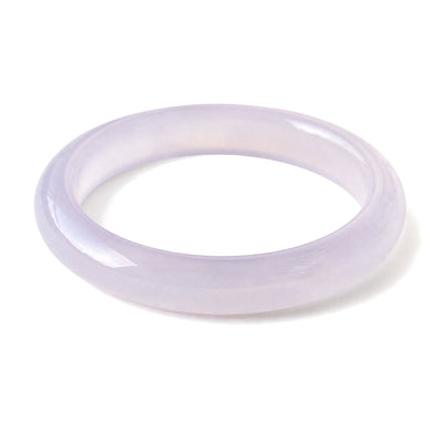 Purple Jade Protection Bracelet Bangle 55-56mm Calm Soothing, on a white background