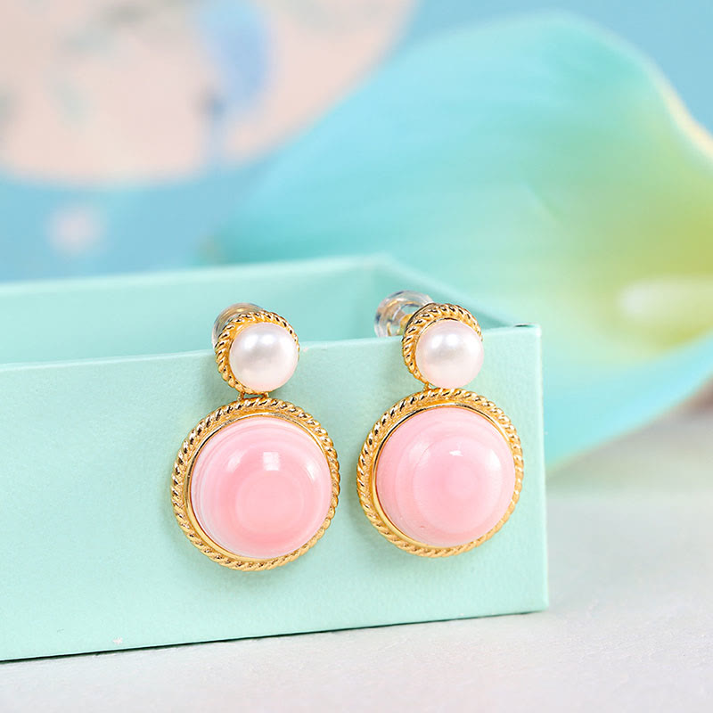 Parure de bijoux spirituels en perles de lambi | Argent sterling 925