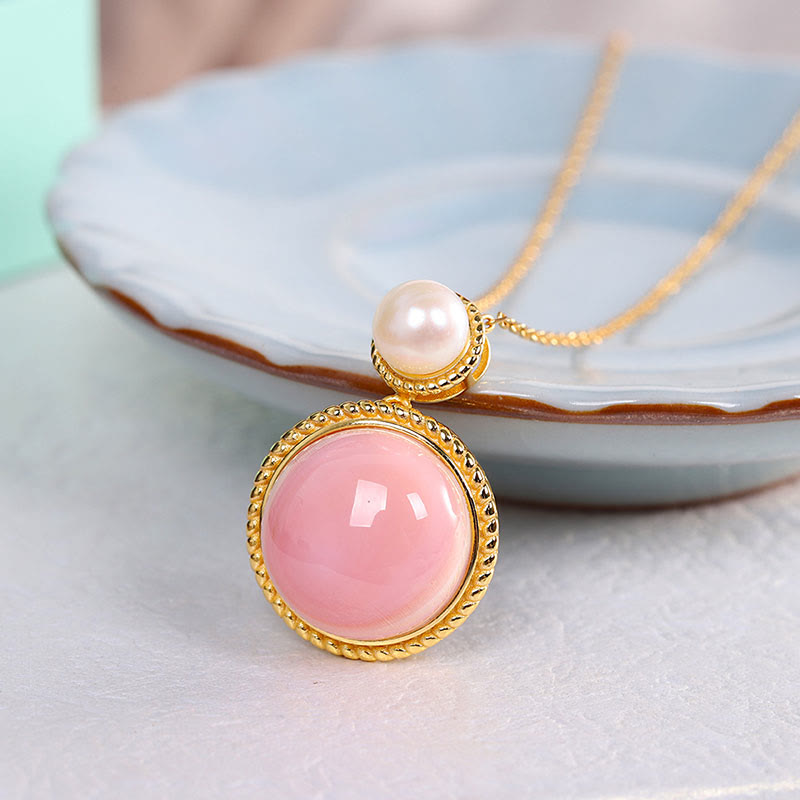 Parure de bijoux spirituels en perles de lambi | Argent sterling 925