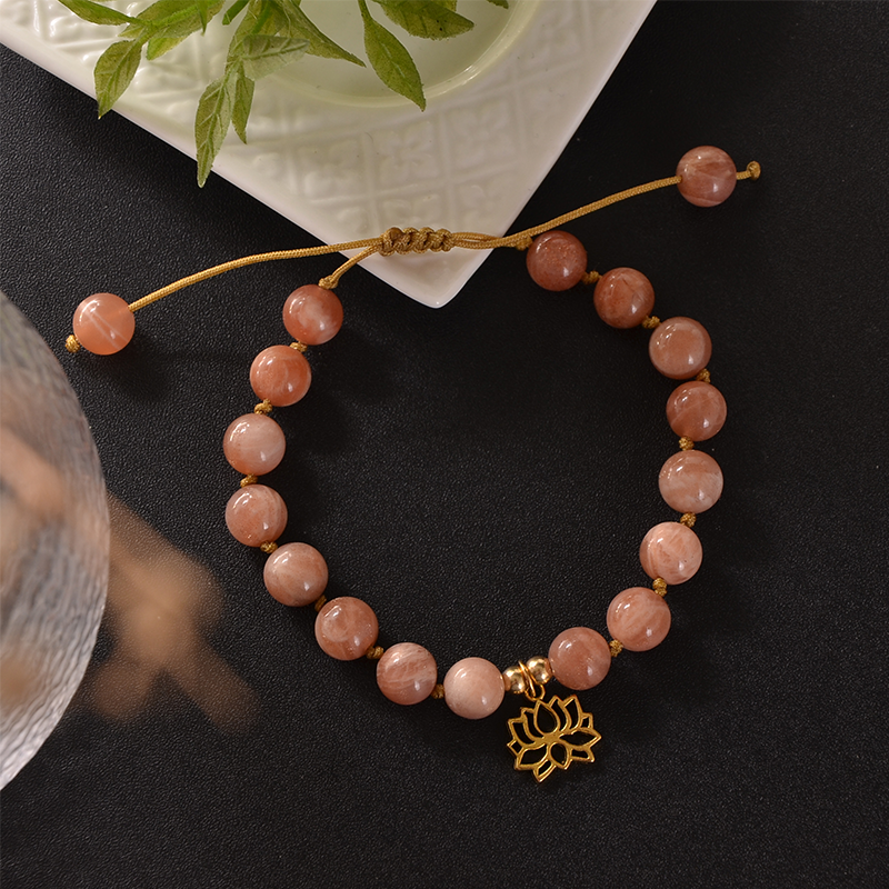 Bracelet d'énergie radiant en pierre de soleil