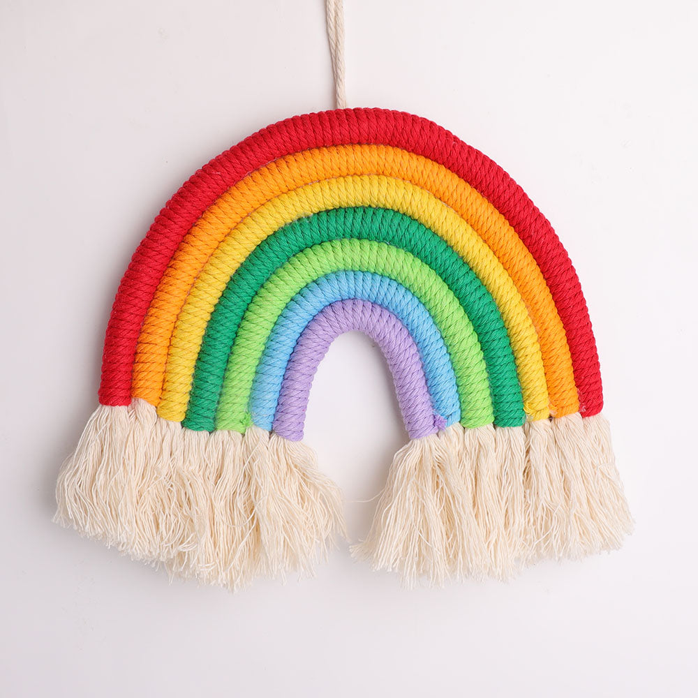 Rainbow Dream Catcher Wall Hanging Fabric Ornament