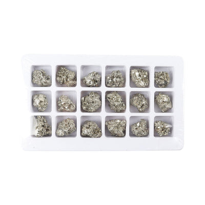 Kit de pierres de cristal de pyrite de fer brut 370 g Ensemble de guérison