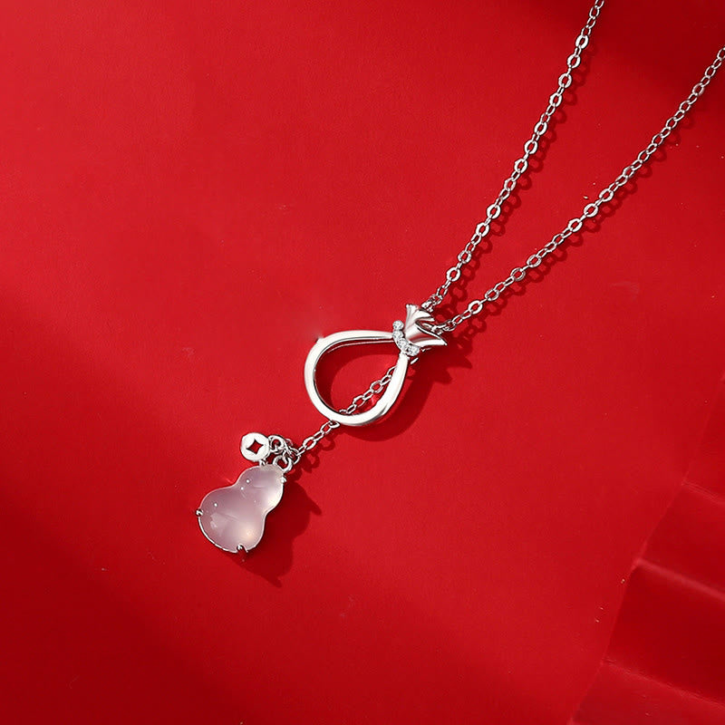 Collier en calcédoine et agate rouge | Confiance et chance