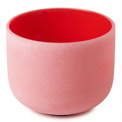 Bol chantant en cristal rouge pour chakra racine, note C