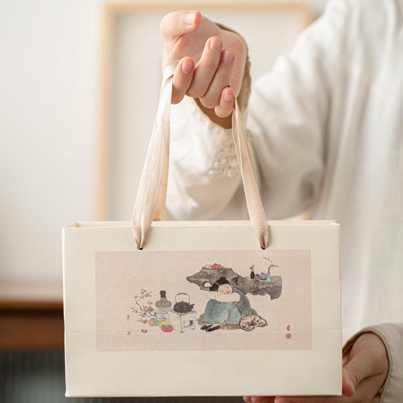 Tasse à thé Gaiwan en céramique rouge motif carpe koï 130 ml pour rituels du thé