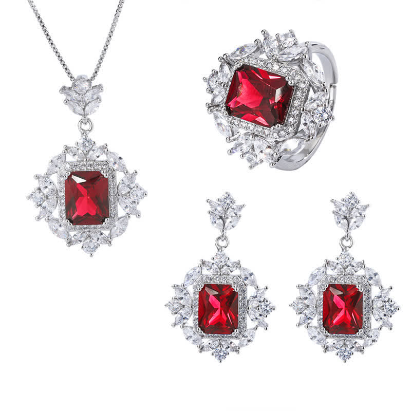 Collier spirituel en corindon rouge | Confiance et courage