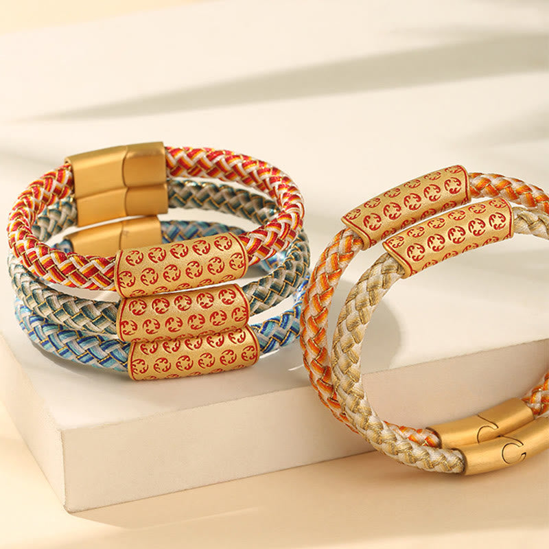 Bracelet porte-bonheur en fil rouge de 16 cm avec boucle en forme de nœud en diamant
