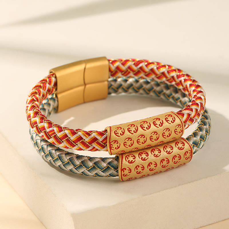 Bracelet porte-bonheur en fil rouge de 16 cm avec boucle en forme de nœud en diamant