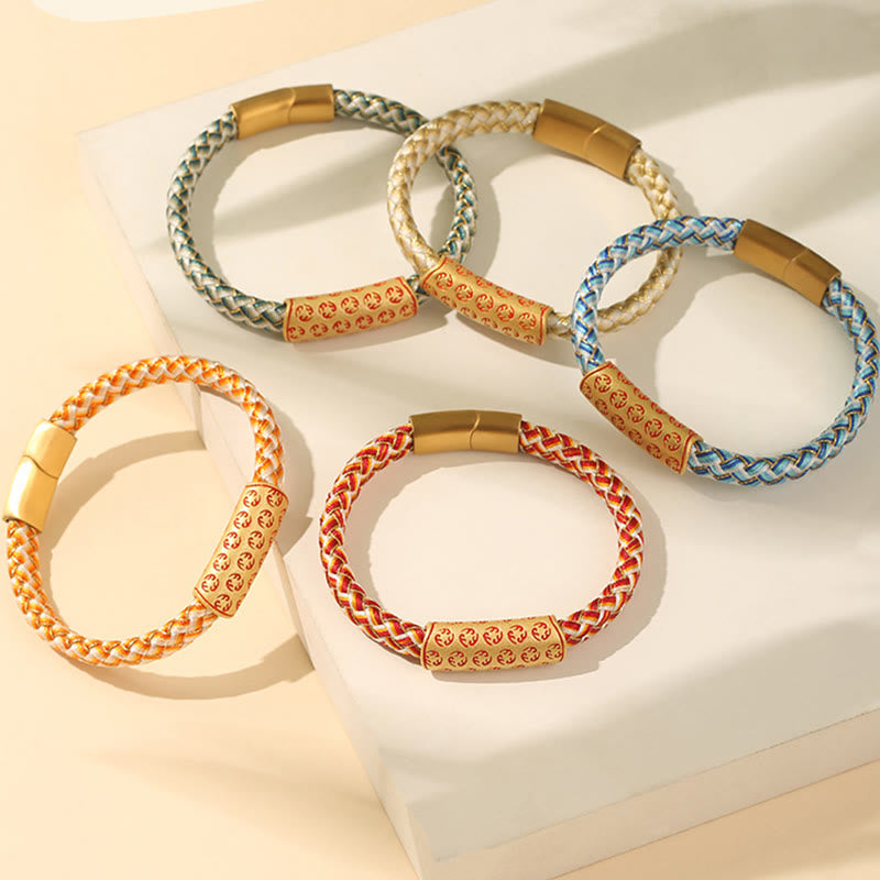 Bracelet porte-bonheur en fil rouge de 16 cm avec boucle en forme de nœud en diamant