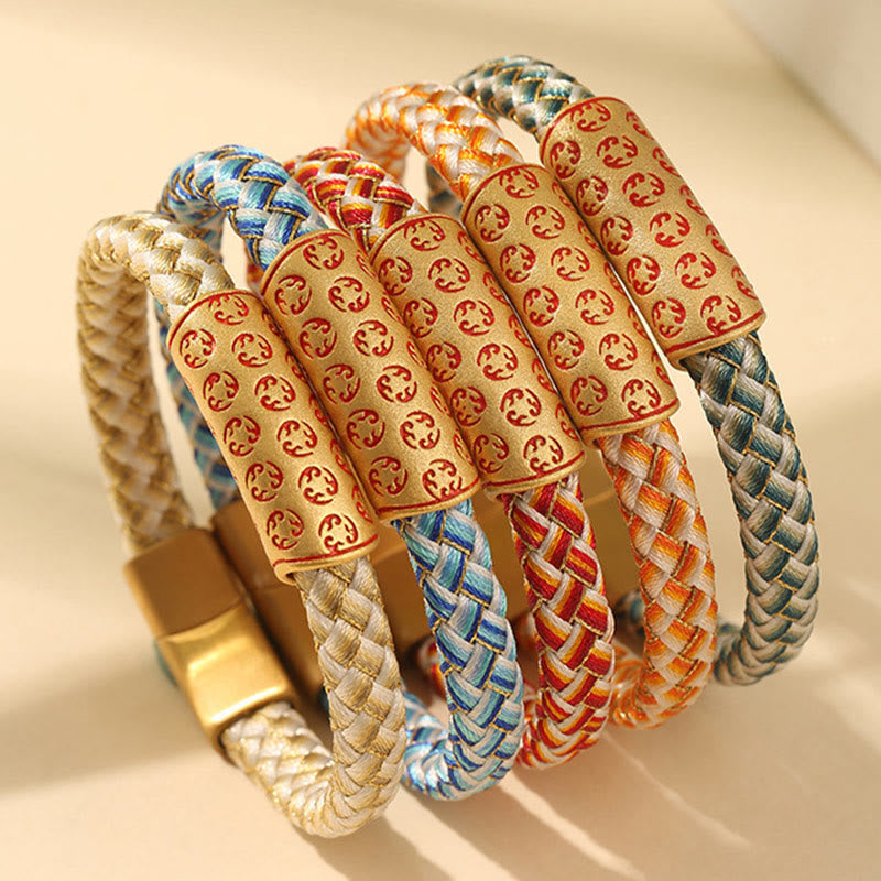 Bracelet porte-bonheur en fil rouge de 16 cm avec boucle en forme de nœud en diamant