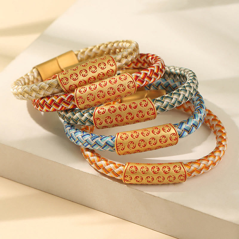 Bracelet porte-bonheur en fil rouge de 16 cm avec boucle en forme de nœud en diamant