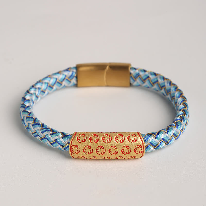Bracelet porte-bonheur en fil rouge de 16 cm avec boucle en forme de nœud en diamant