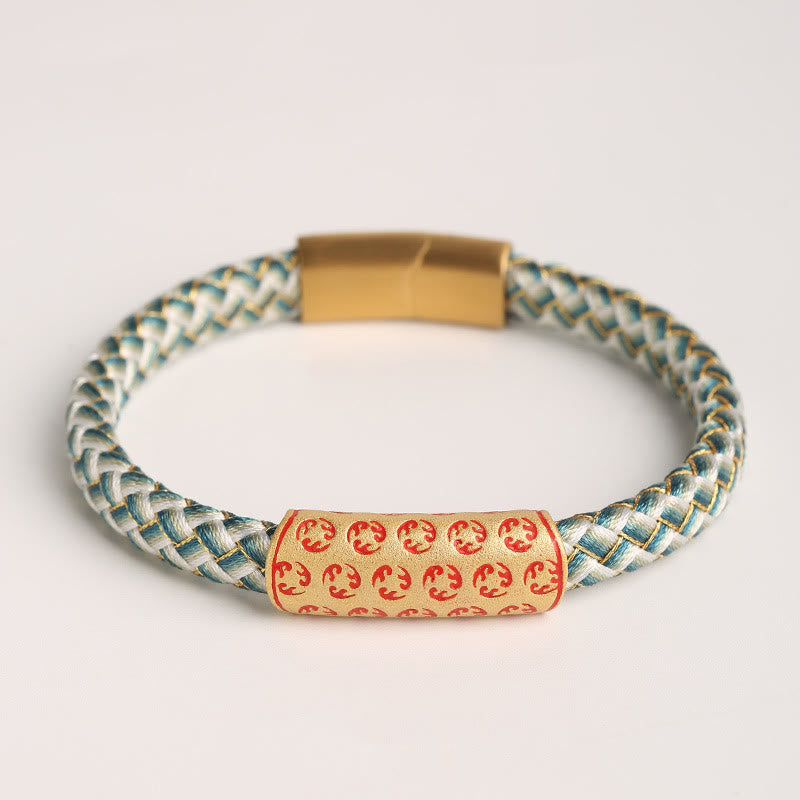 Bracelet porte-bonheur en fil rouge de 16 cm avec boucle en forme de nœud en diamant