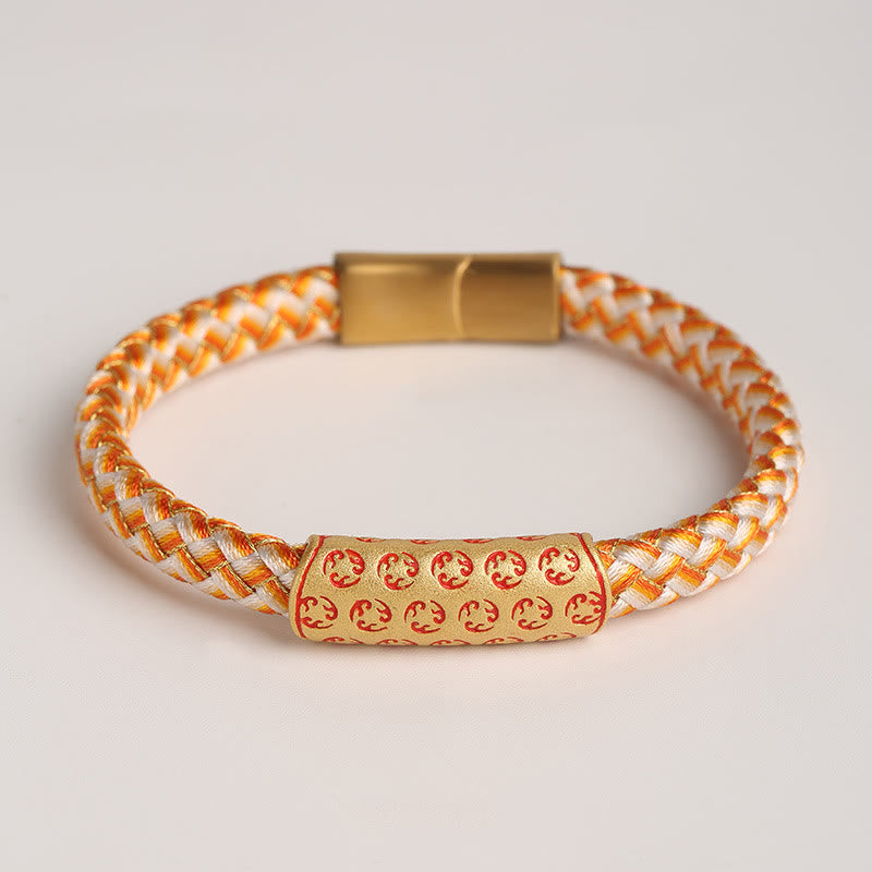 Bracelet porte-bonheur en fil rouge de 16 cm avec boucle en forme de nœud en diamant