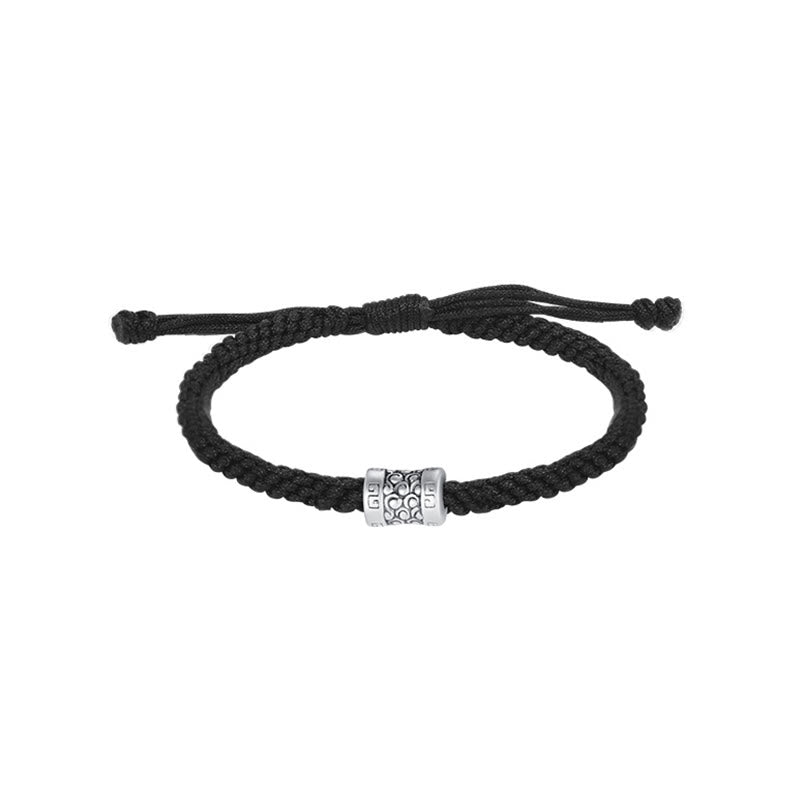 Bracelet fil rouge avec porte-bonheur en argent 999