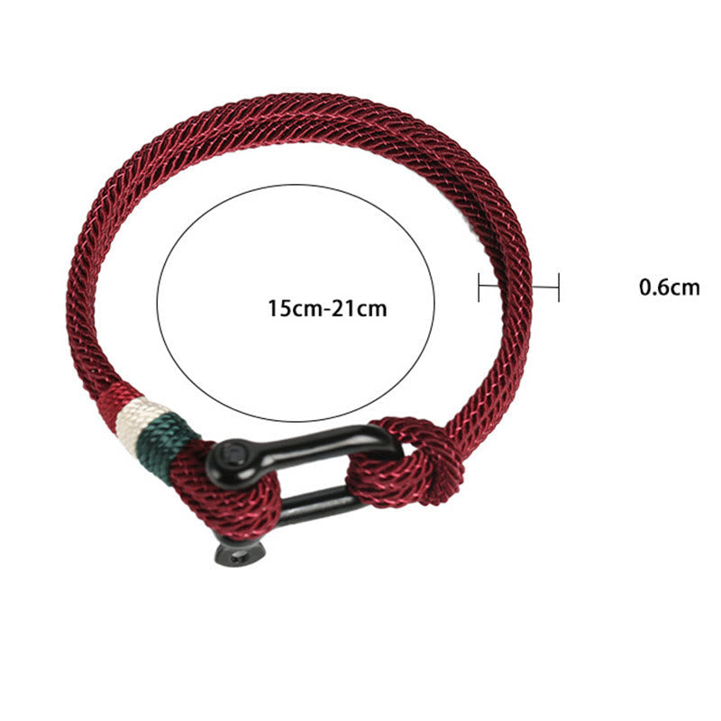 Bracelet en fil rouge avec boucle en acier inoxydable pour la chance et la protection