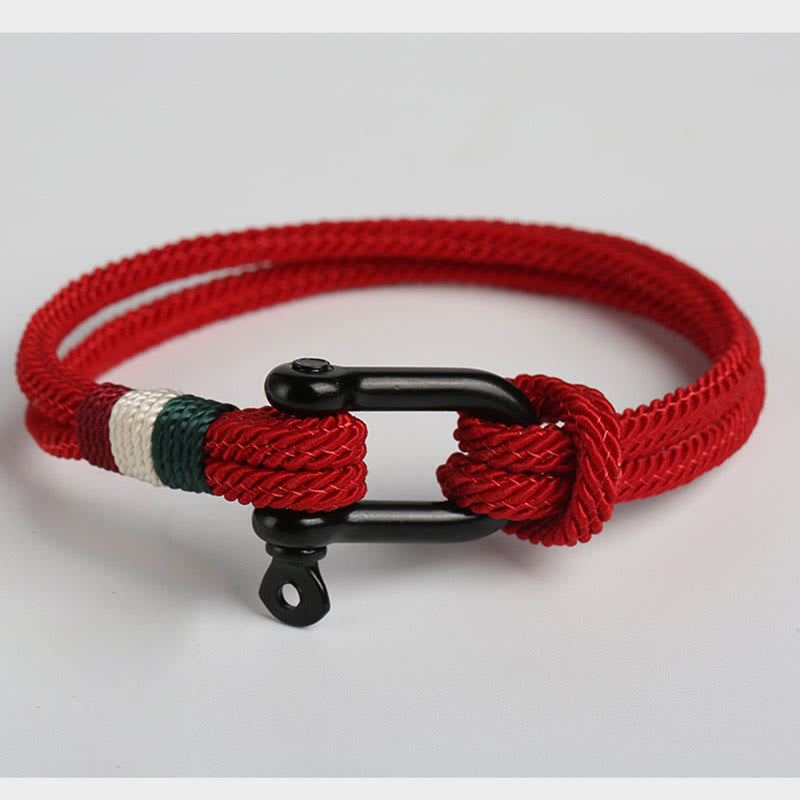 Bracelet en fil rouge avec boucle en acier inoxydable pour la chance et la protection