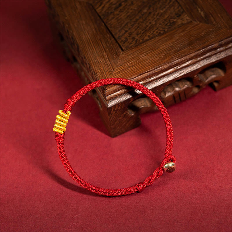 Bracelet de protection en fil rouge avec nœud King Kong pour la chance