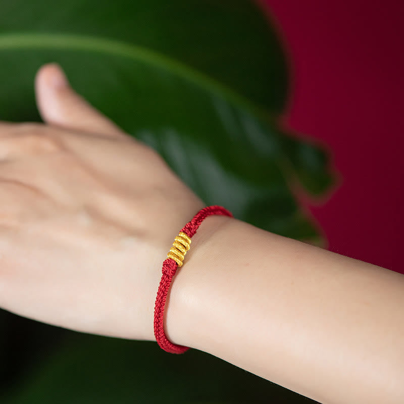 Bracelet de protection en fil rouge avec nœud King Kong pour la chance