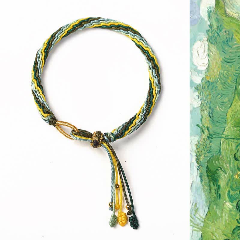 Bracelet de protection porte-bonheur en jade blanc avec nœud de réincarnation