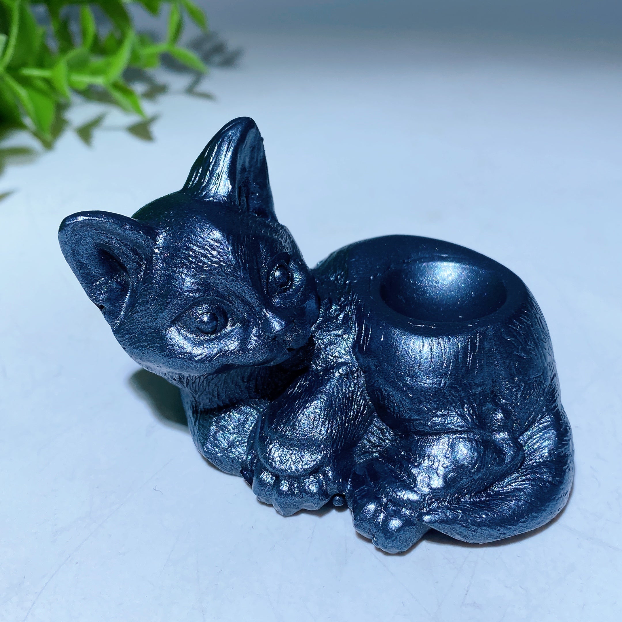 Présentoir à sphères en résine et cristal de 2,6 à 3 pouces