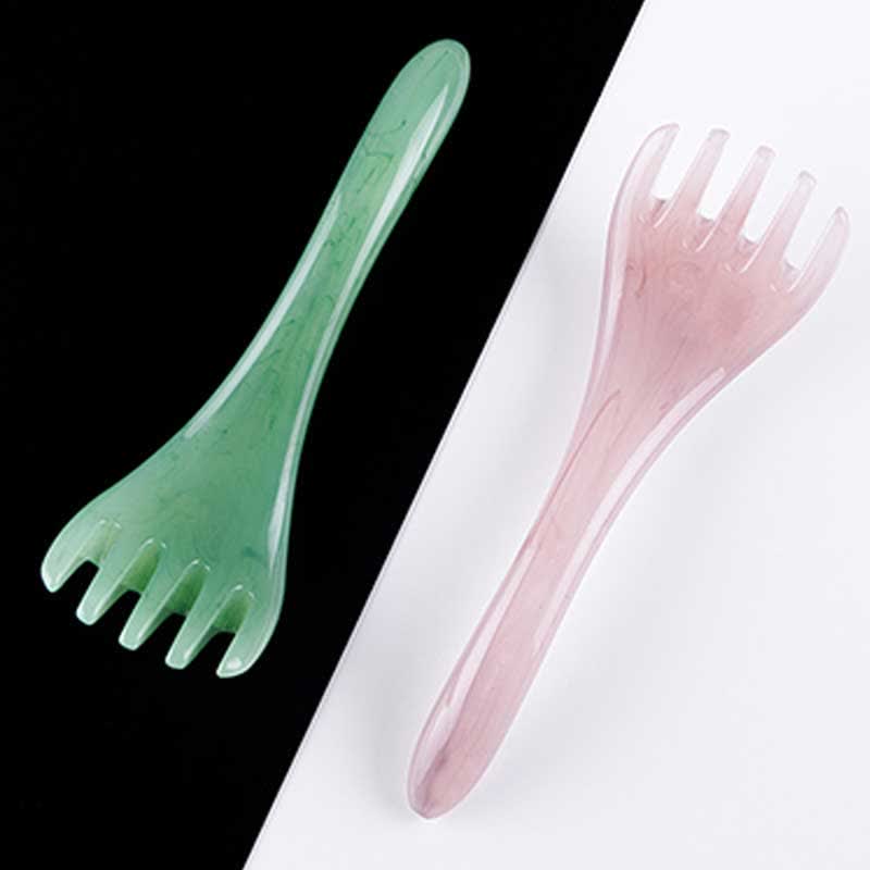 Peigne de massage Gua Sha en résine pour l'élasticité et la cicatrisation de la peau