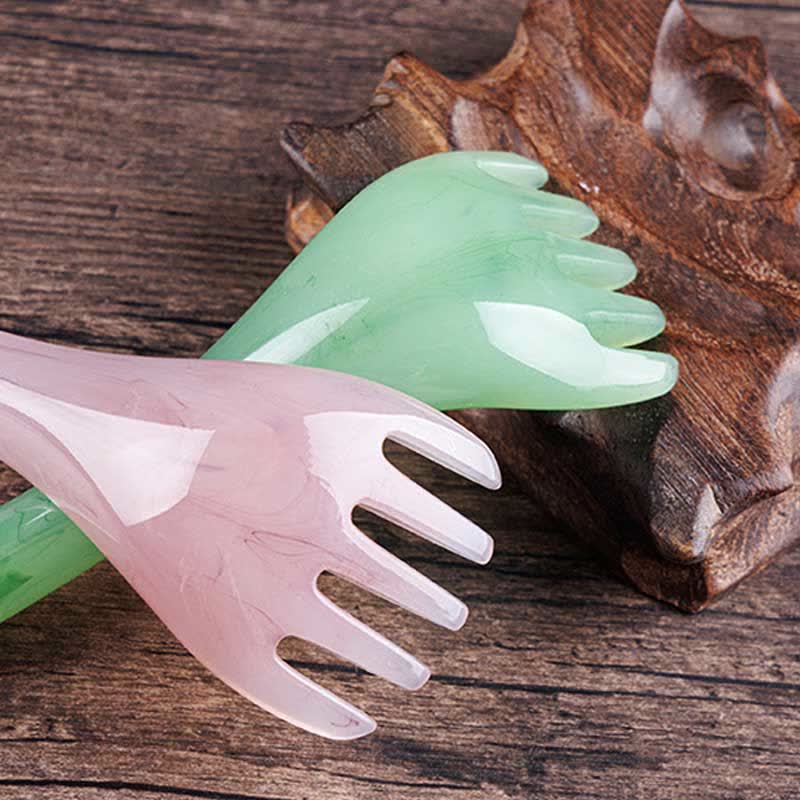 Peigne de massage Gua Sha en résine pour l'élasticité et la cicatrisation de la peau
