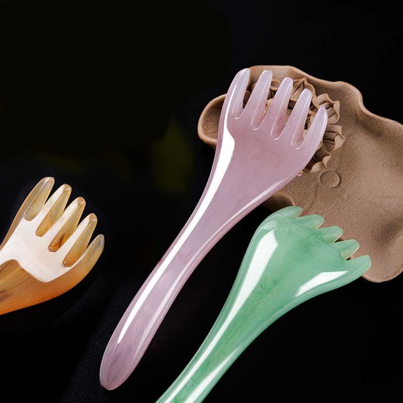 Peigne de massage Gua Sha en résine pour l'élasticité et la cicatrisation de la peau