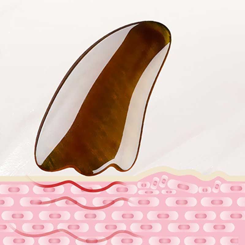Ensemble d'outils de massage corporel complet en résine Gua Sha pour les soins du visage