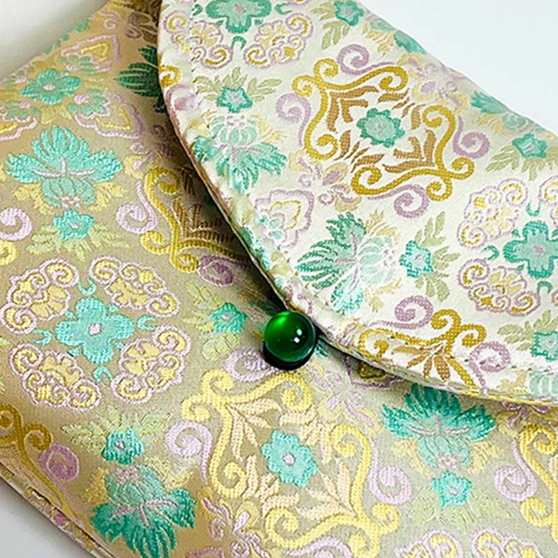 Sac bandoulière bohème rétro en polyester et coton à fleurs