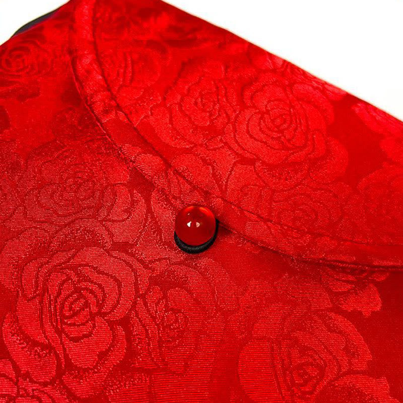 Sac bandoulière bohème rétro en polyester et coton à fleurs