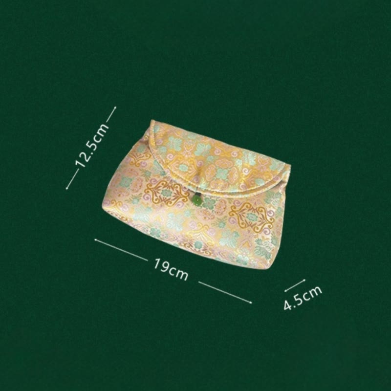 Sac bandoulière bohème rétro en polyester et coton à fleurs