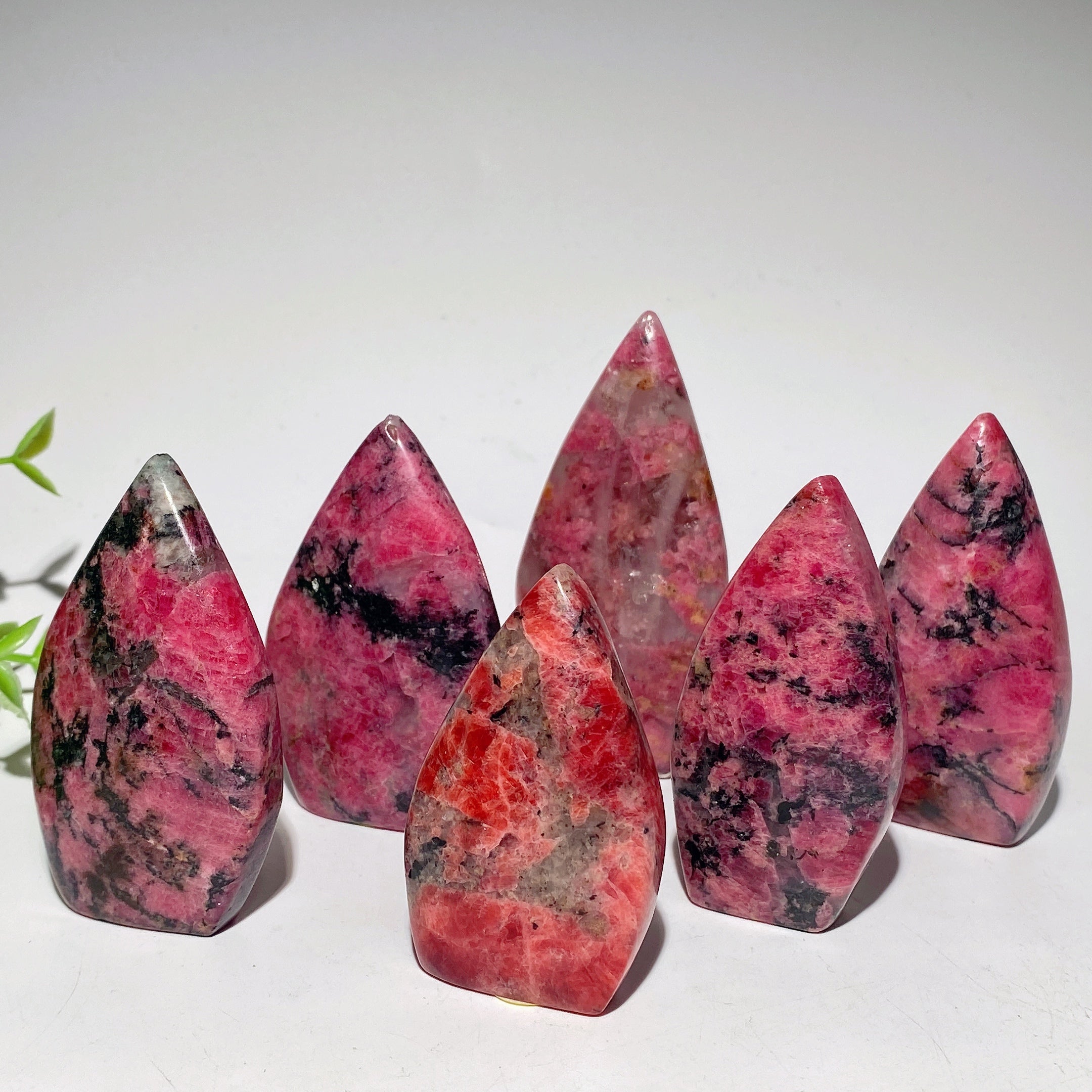 Rhodonite Free Form Crystal Specimens 2-3.5 Inch Healing Stones