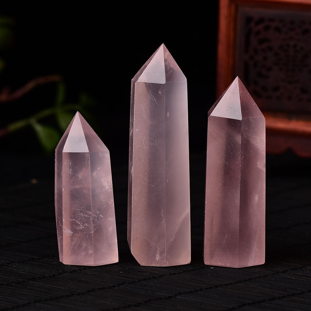 Tour du chakra du cœur en quartz rose