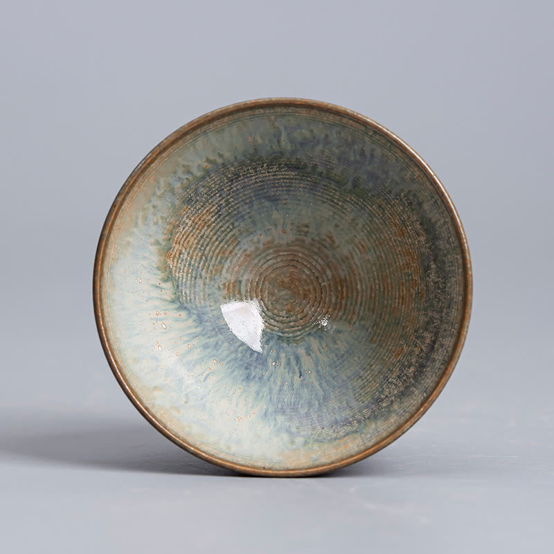 Tasse à thé en céramique zen de Jingdezhen, 100 ml, four Ru