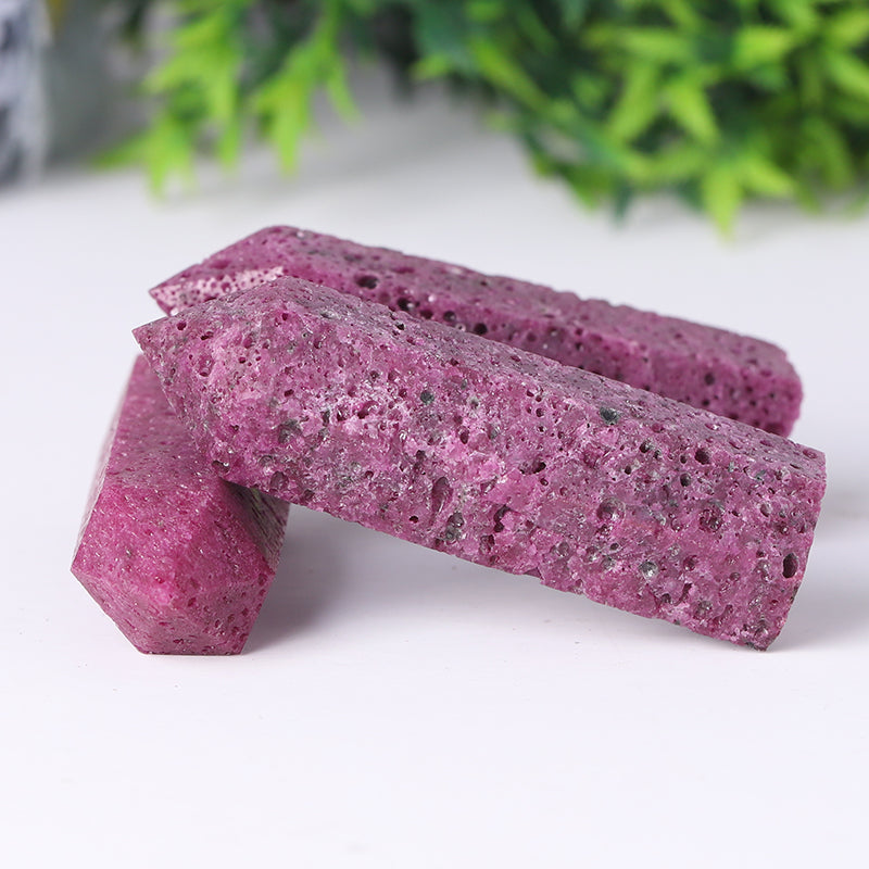 Ruby Honeycomb Crystal Tower 2.4-4.5 Inch Protective Stone