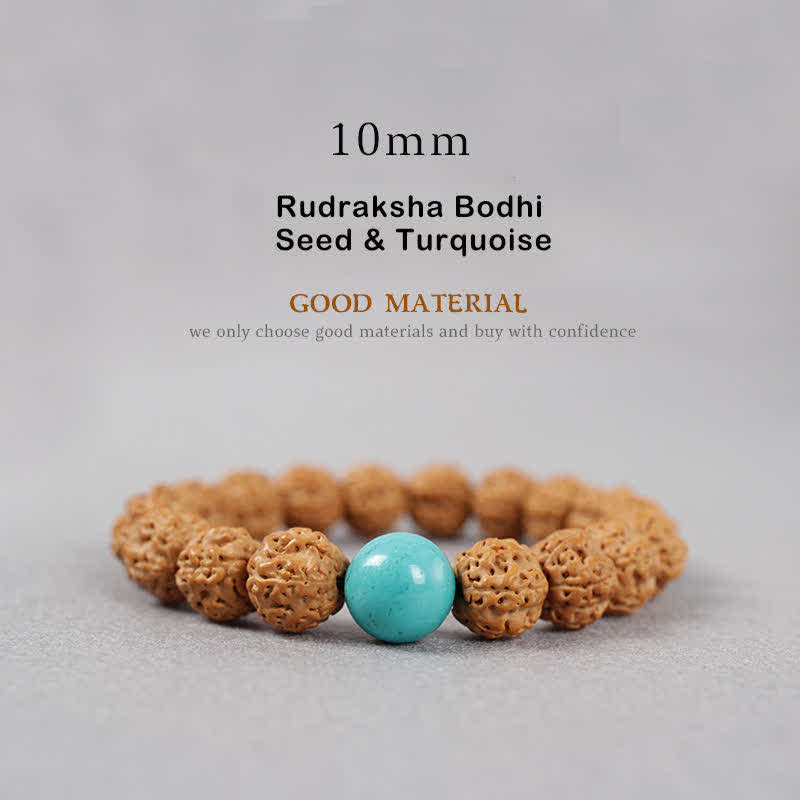 Bracelet spirituel Rudraksha Bodhi Seed 9 mm | Wealth Energy