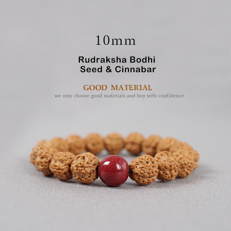 Bracelet spirituel Rudraksha Bodhi Seed 9 mm | Wealth Energy
