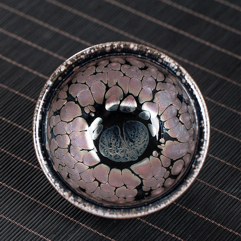 Tasse à thé en céramique Sakura Jianzhan 140 ml Motif fleurs de cerisier