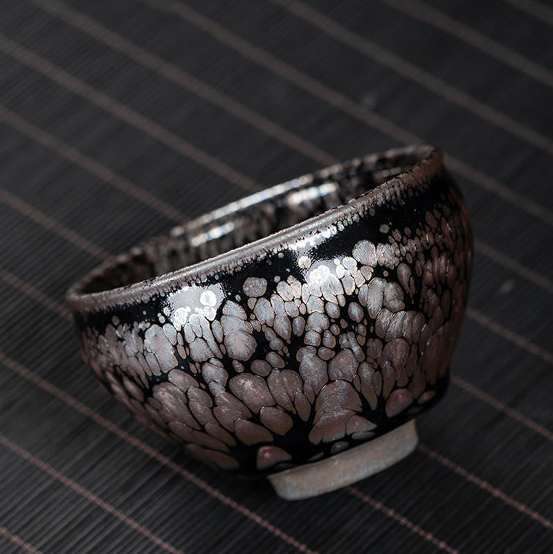 Tasse à thé en céramique Sakura Jianzhan 140 ml Motif fleurs de cerisier