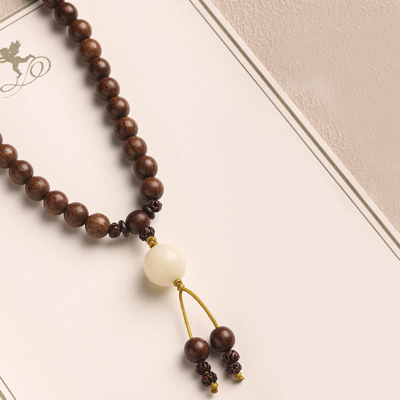 Bracelet double tour en bois de santal 6 mm pour la purification