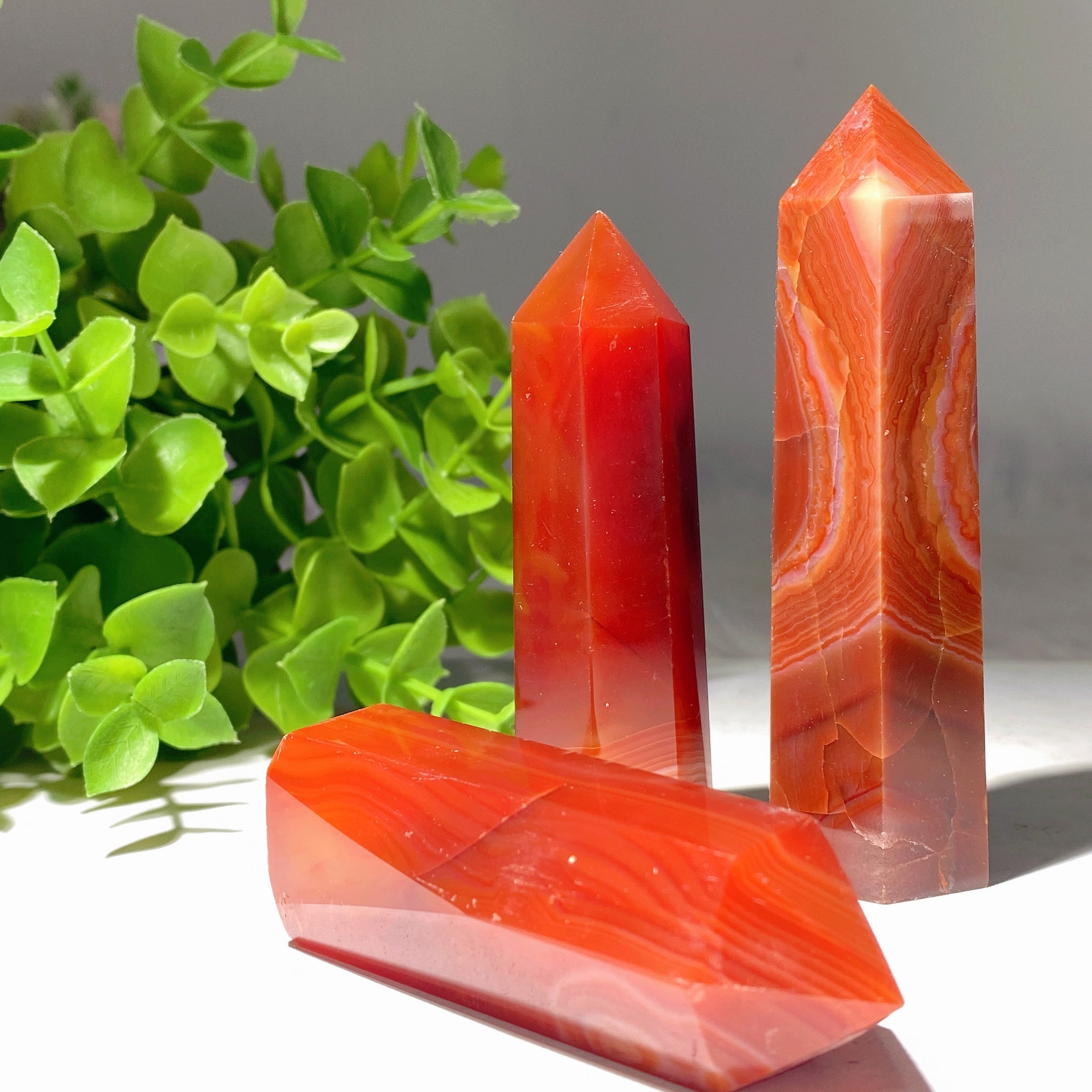 Sardonyx Crystal Points 2.5-4.0 Inch Healing Energy