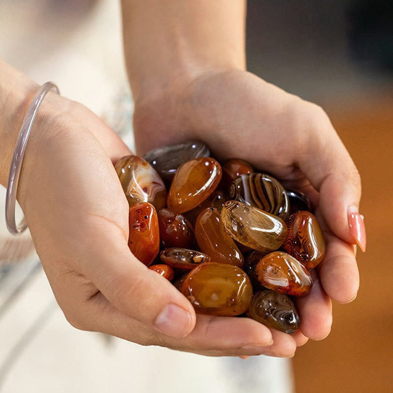 Porte-clés à énergie positive Sardonyx pour l'harmonie