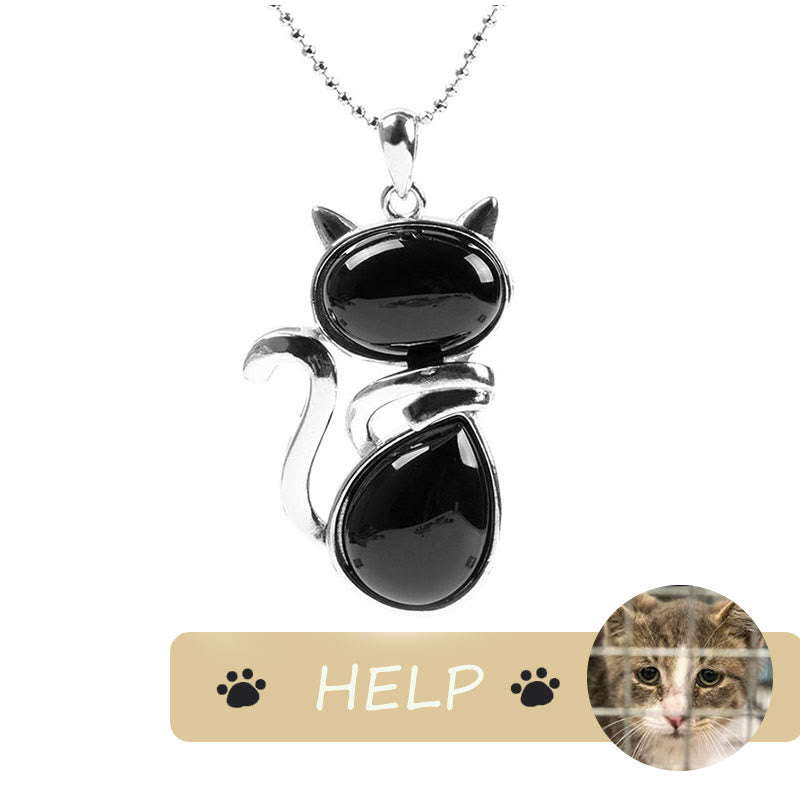 Collier pendentif de protection spirituelle Save A Cat