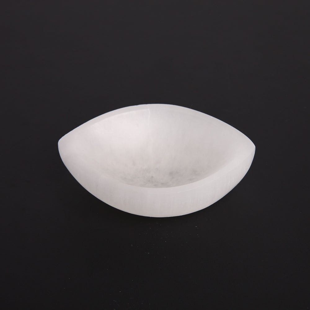 Selenite Crystal Bowl 4.25in Polished Carving Decor